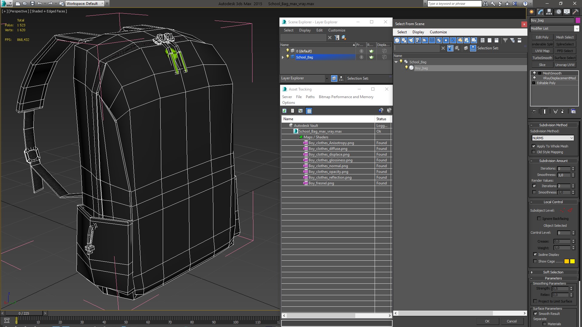 3D model School Bag