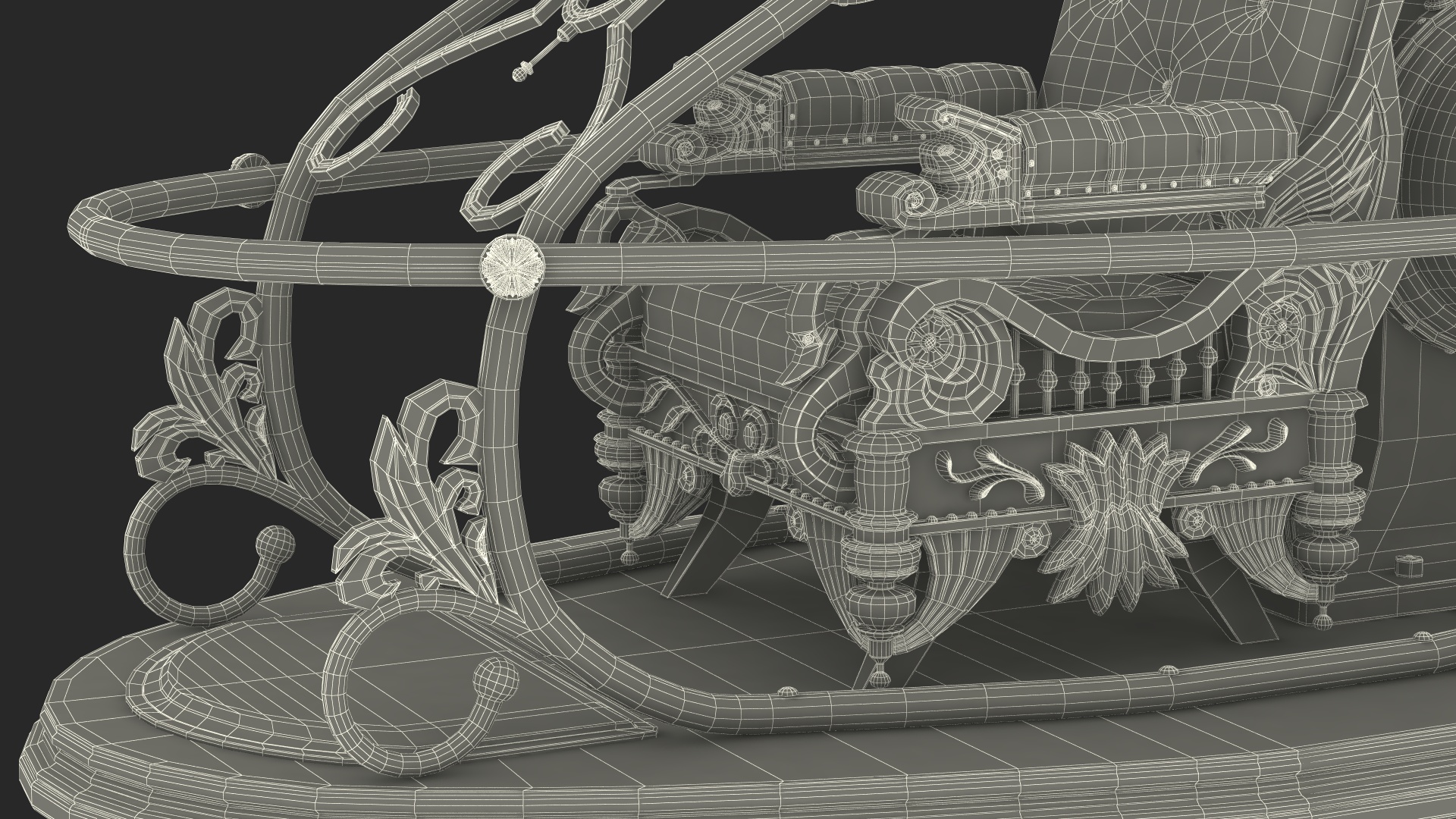 3D Retro Time Machine by Herbert Wells Rigged for Cinema 4D