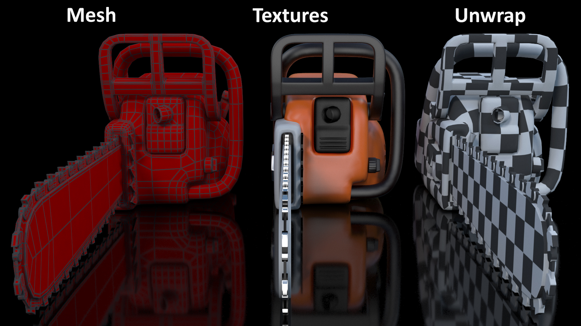 3D Cartoon Chainsaw