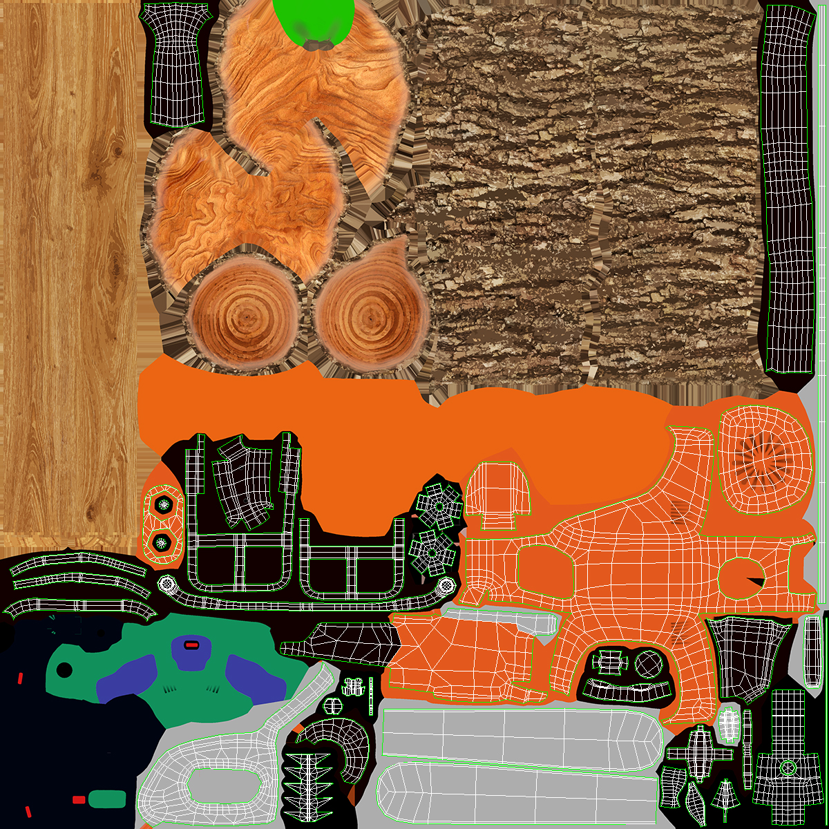 3D Cartoon Chainsaw