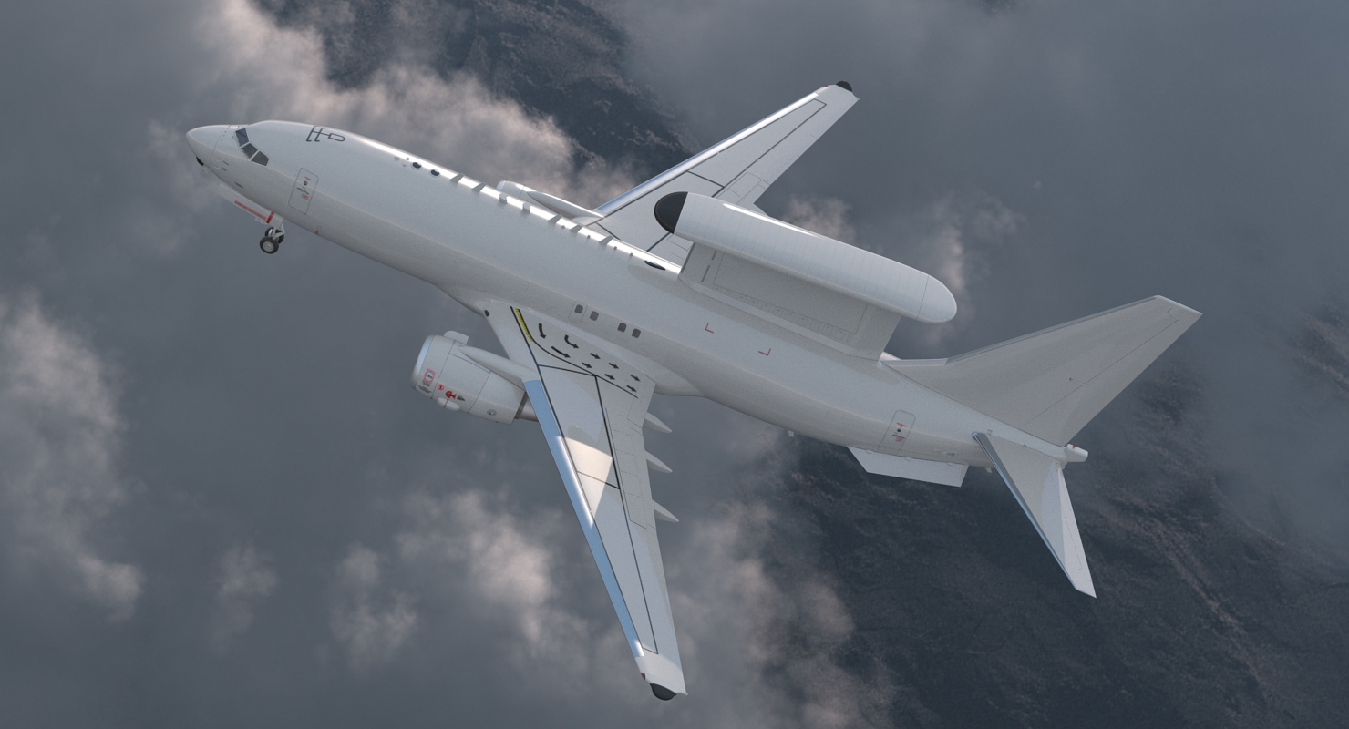 Boeing 737 AEWC Rigged 3D