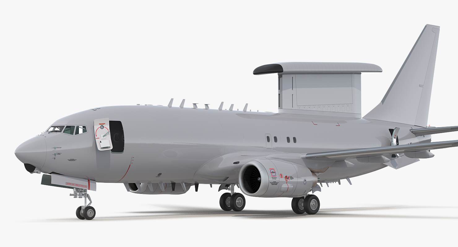 Boeing 737 AEWC Rigged 3D