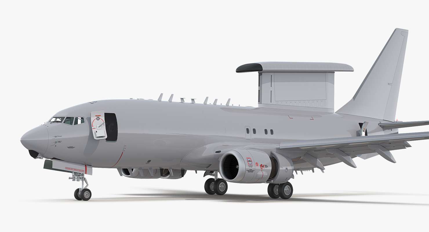 Boeing 737 AEWC Rigged 3D