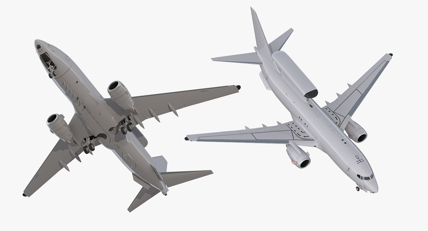 Boeing 737 AEWC Rigged 3D