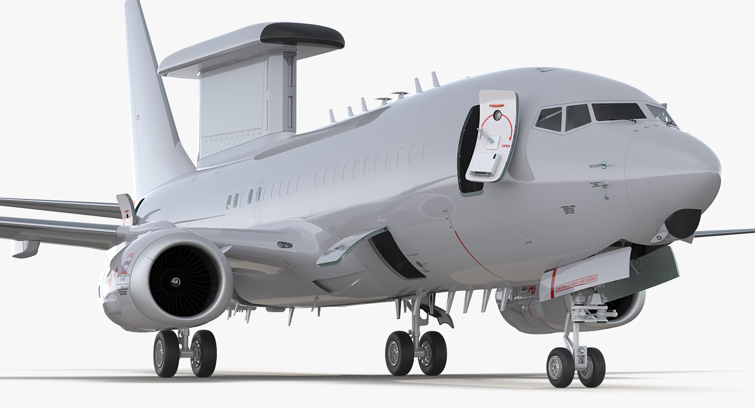 Boeing 737 AEWC Rigged 3D