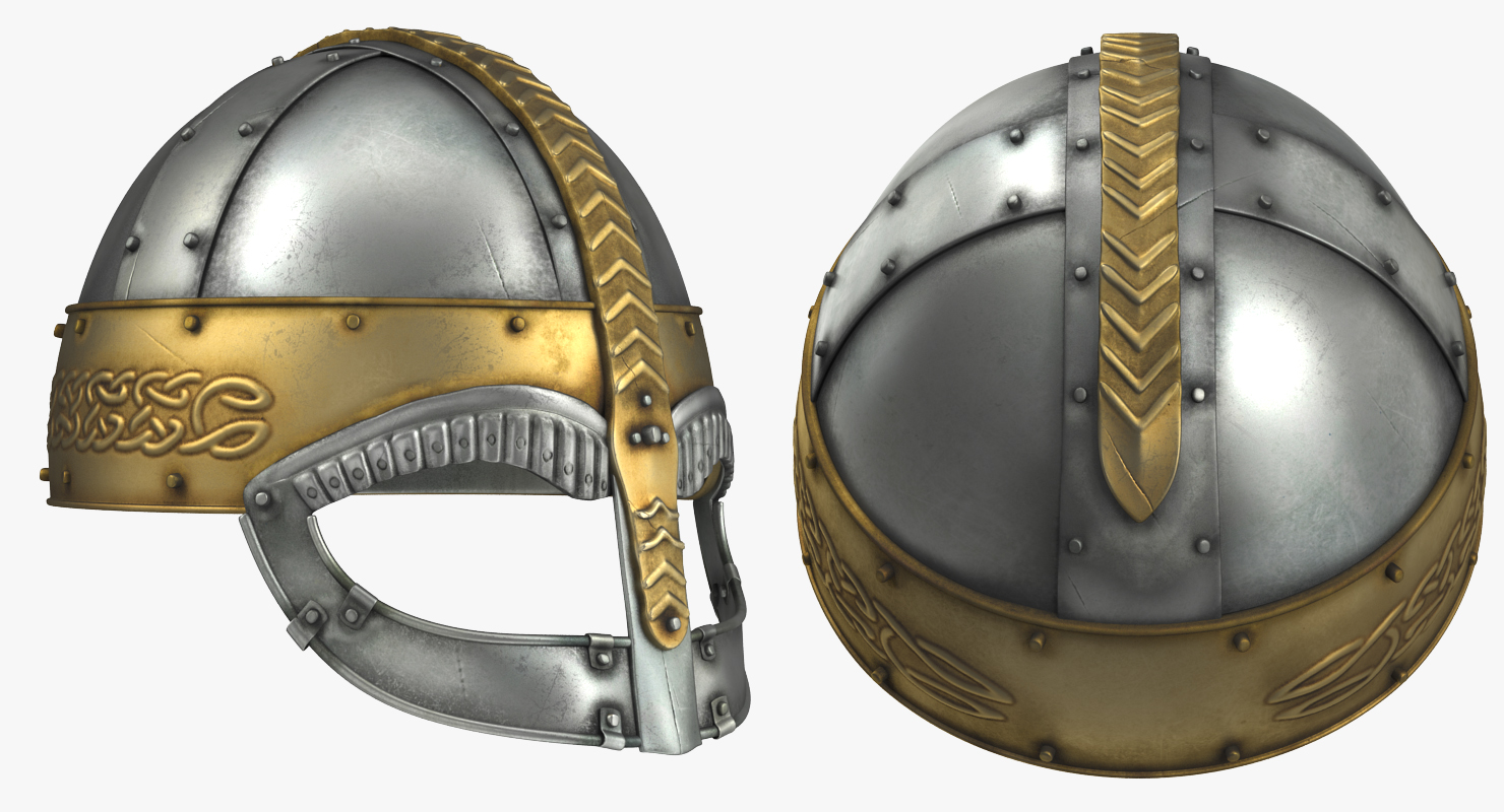 3D model Viking Horned Helmet