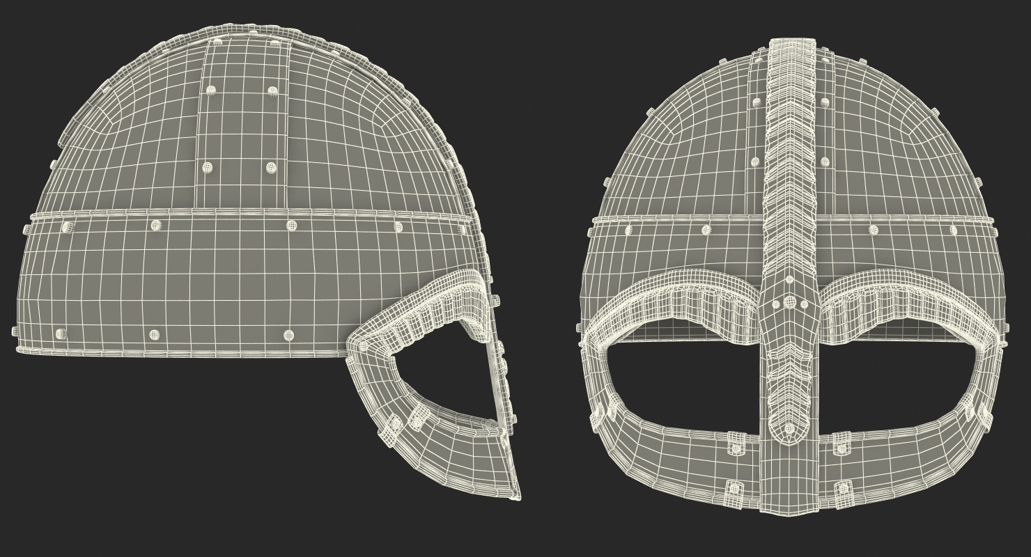 3D model Viking Horned Helmet