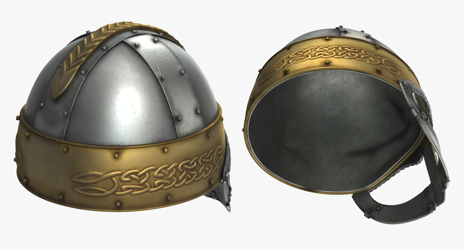 3D model Viking Horned Helmet