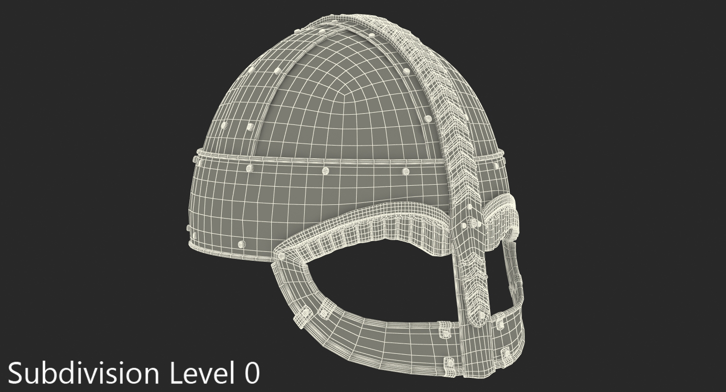 3D model Viking Horned Helmet