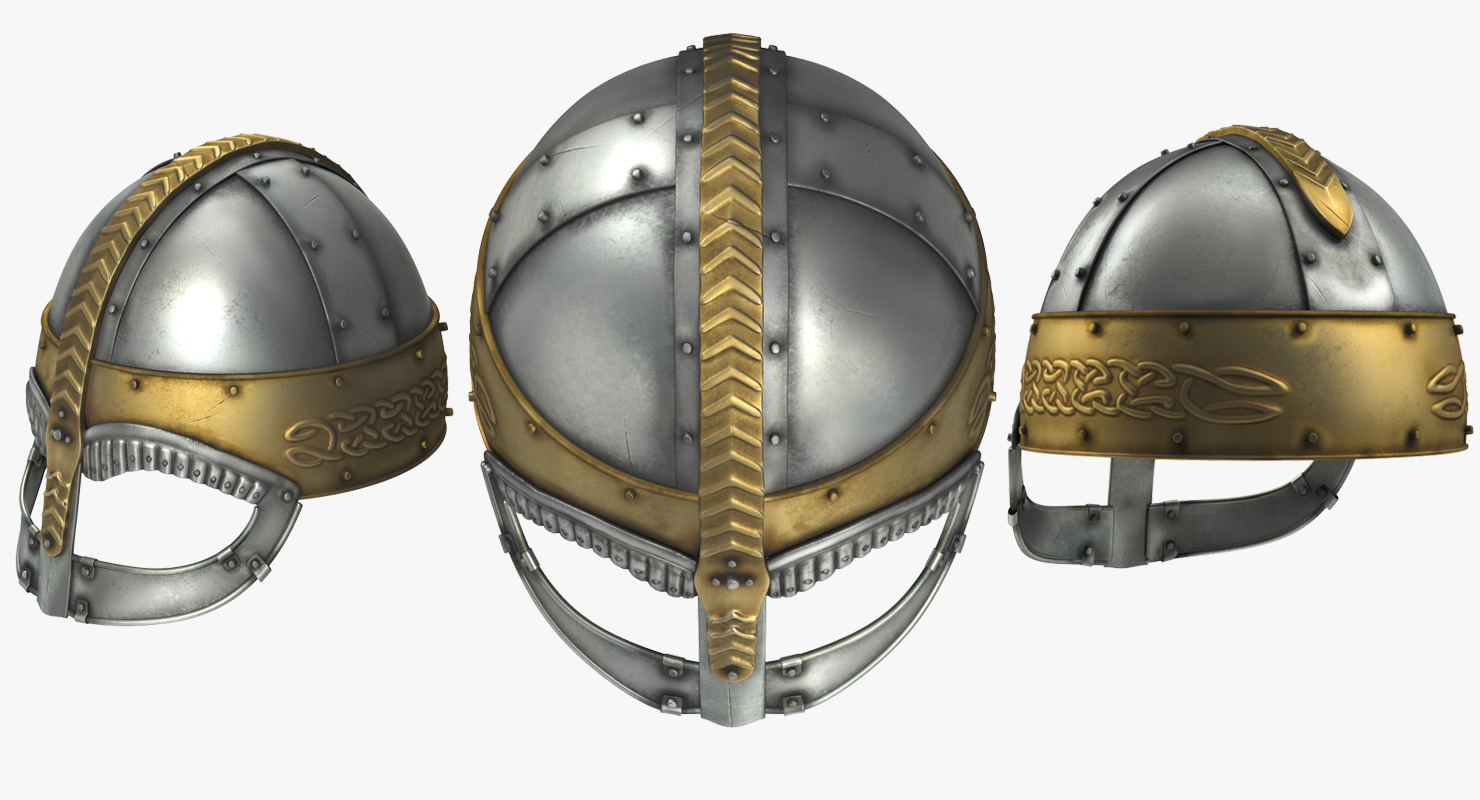 3D model Viking Horned Helmet