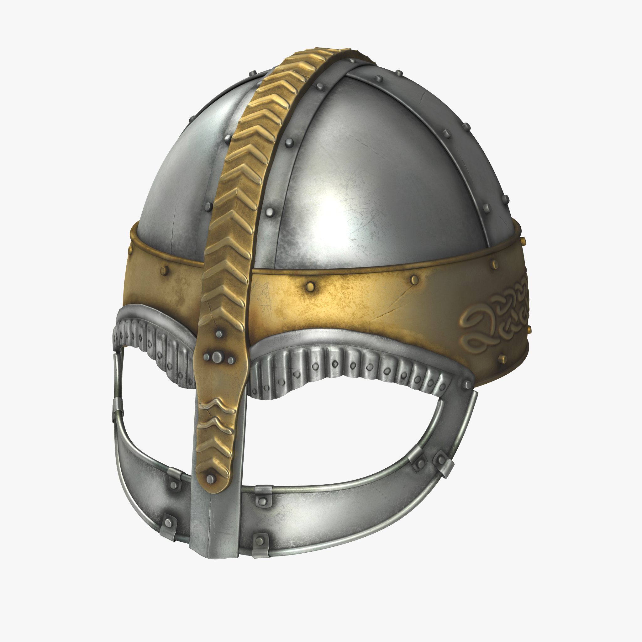 Viking Horned Helmet 3D Model