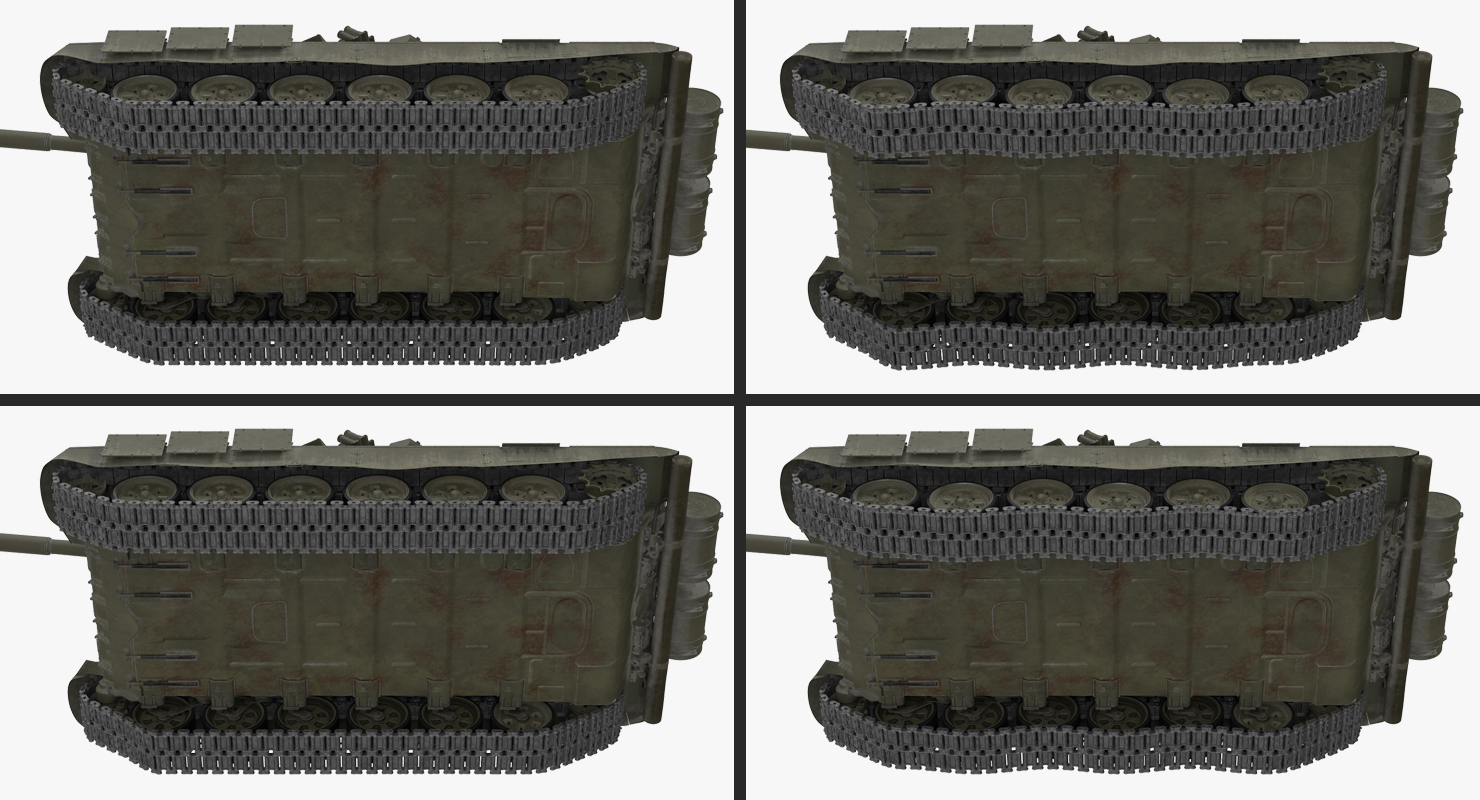 T 72B3 Soviet Main Battle Tank Rigged 3D