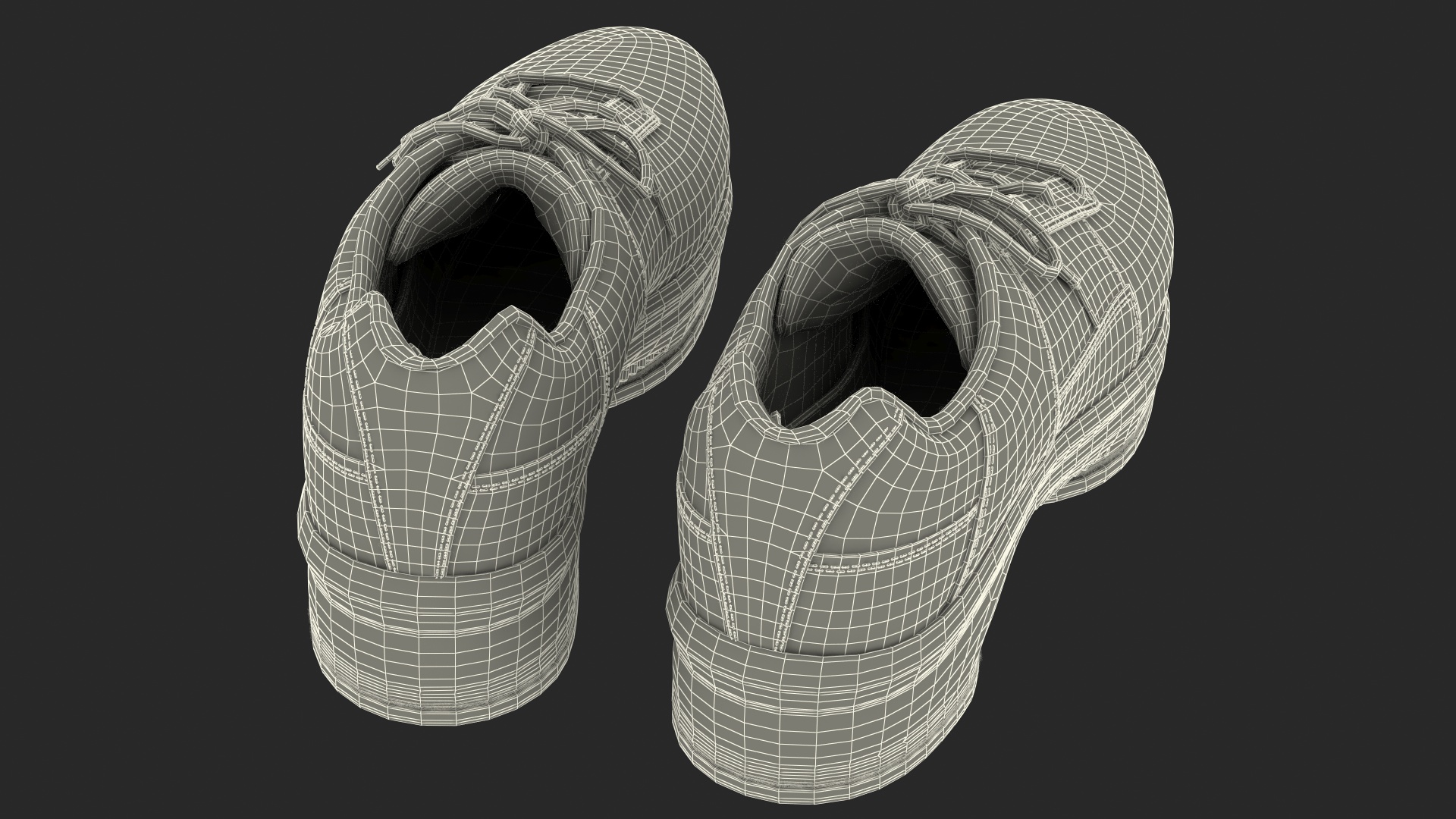 3D model Curling Shoes Balance Plus Fur
