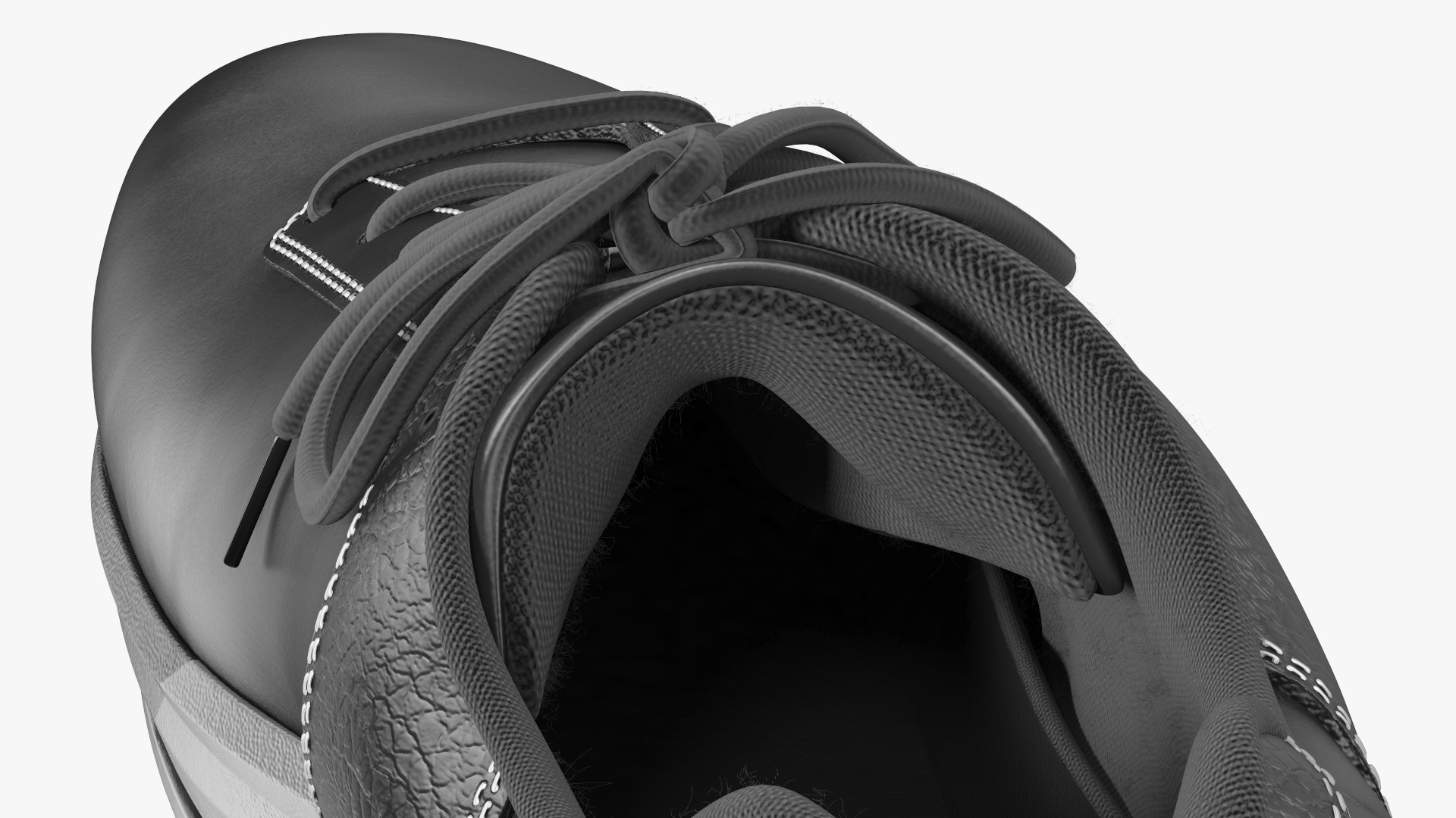 3D model Curling Shoes Balance Plus Fur