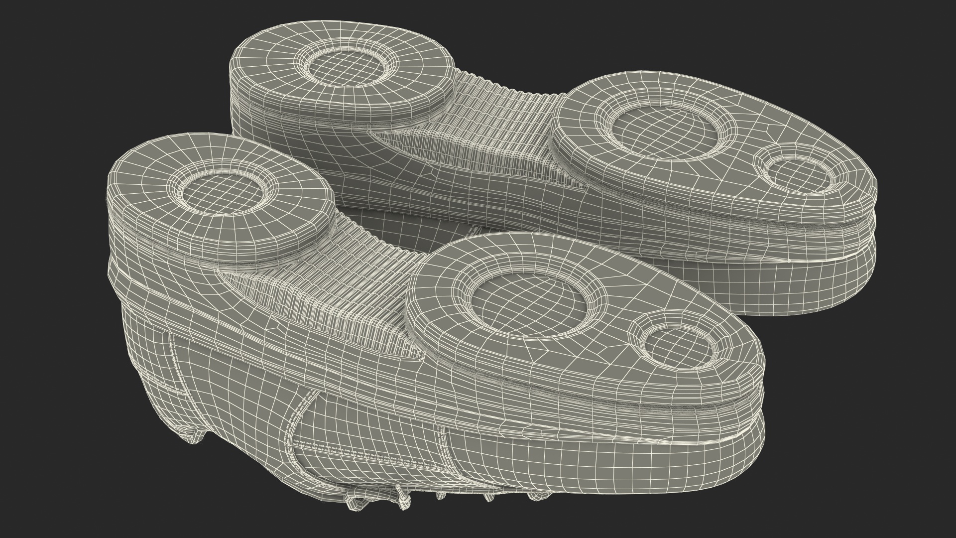 3D model Curling Shoes Balance Plus Fur