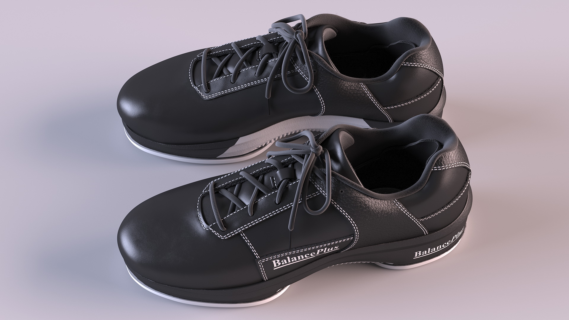 3D model Curling Shoes Balance Plus Fur