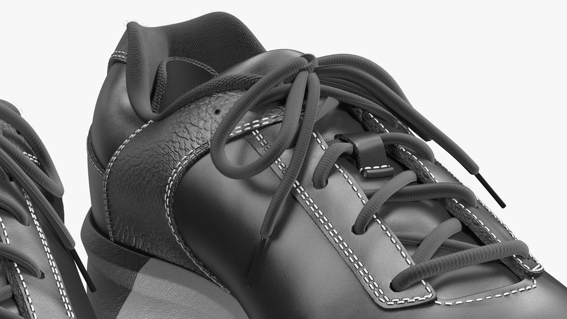 3D model Curling Shoes Balance Plus Fur
