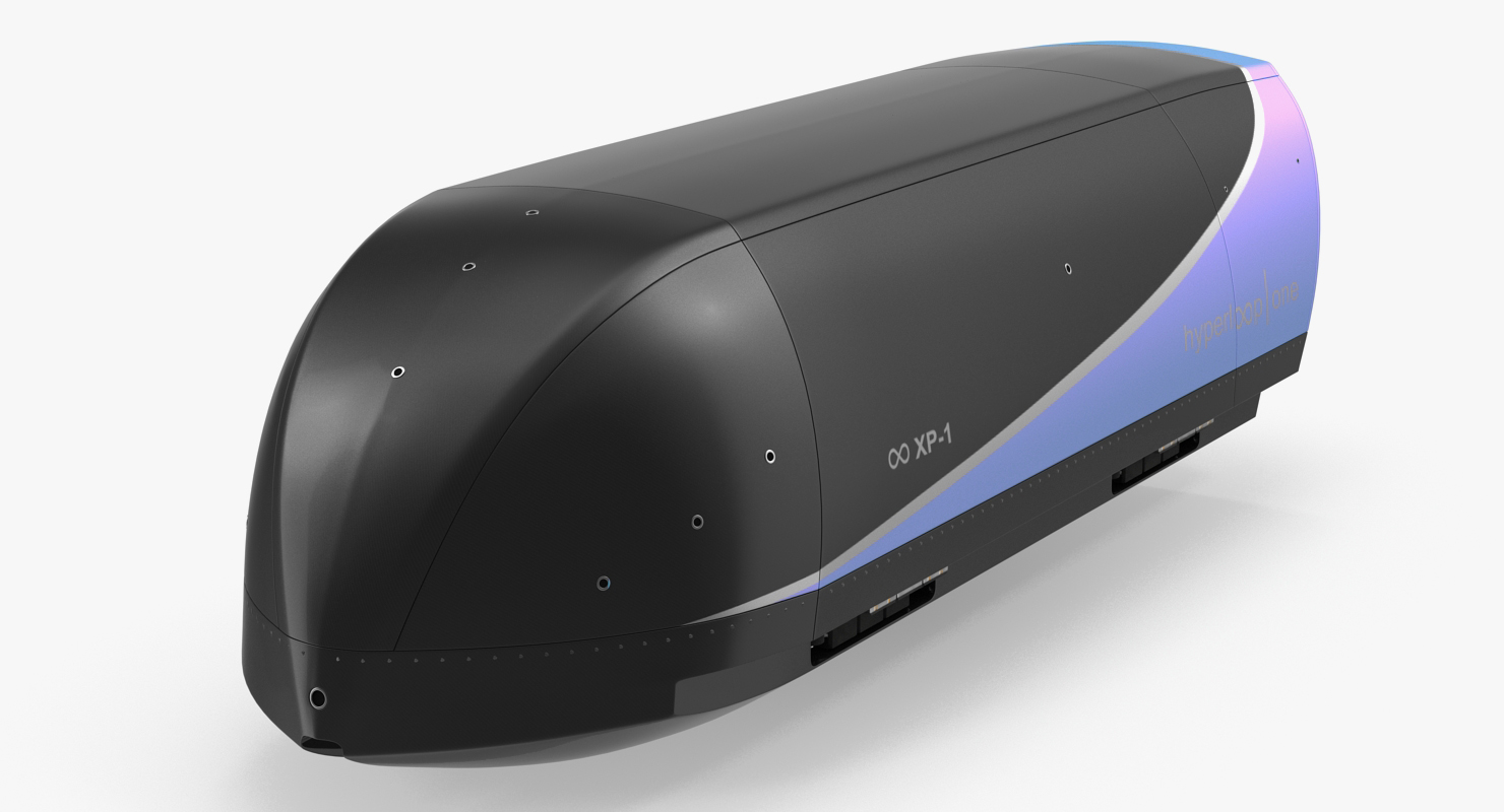 3D model Hyperloop One xp1 in Tube