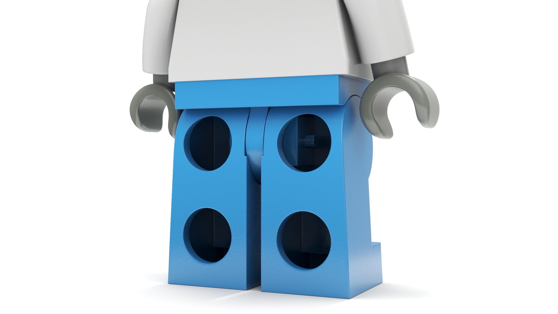 3D Minifigure LEGO Teenager Girl Rigged