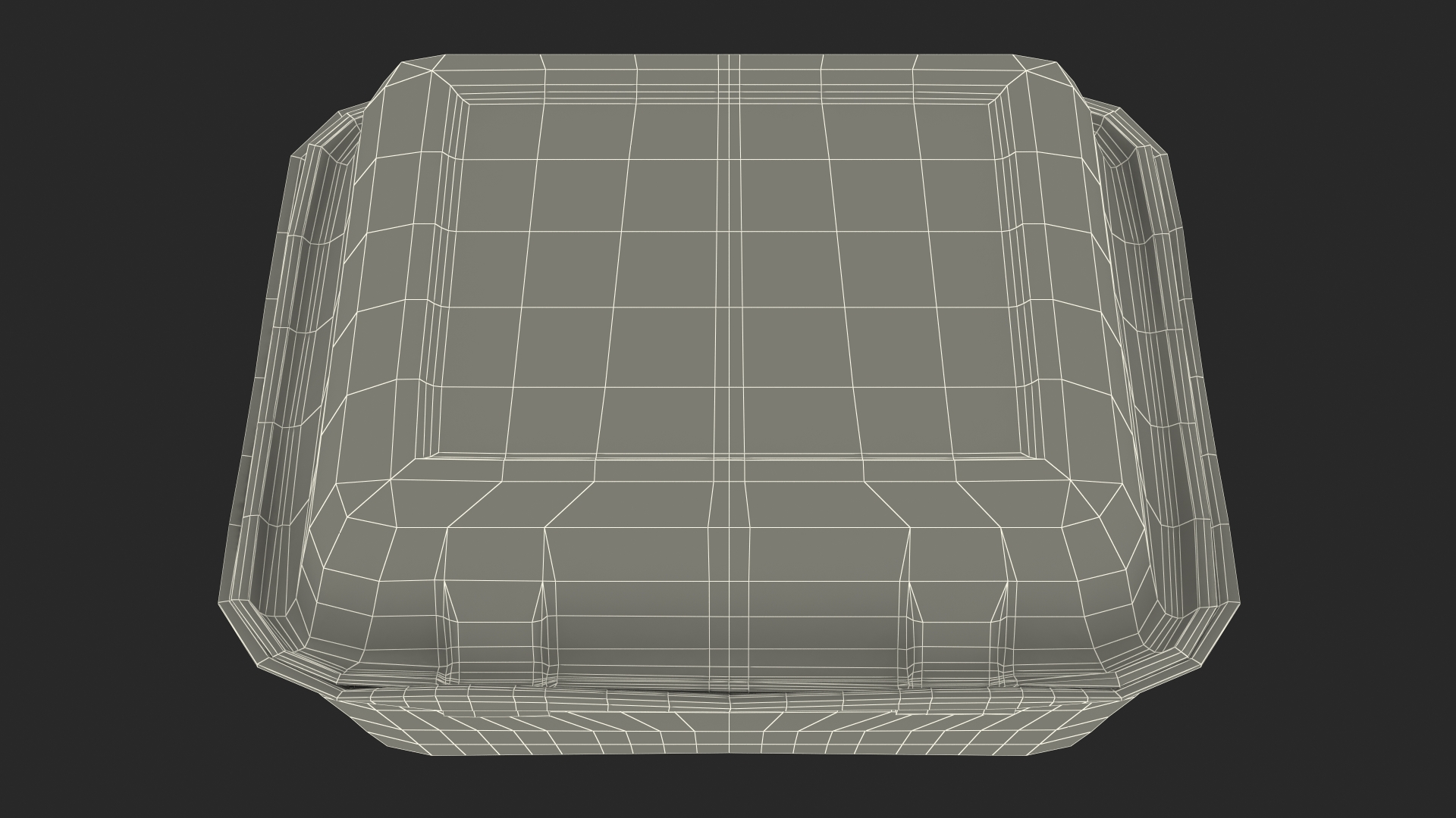 3D Compostable Food Container Closed model