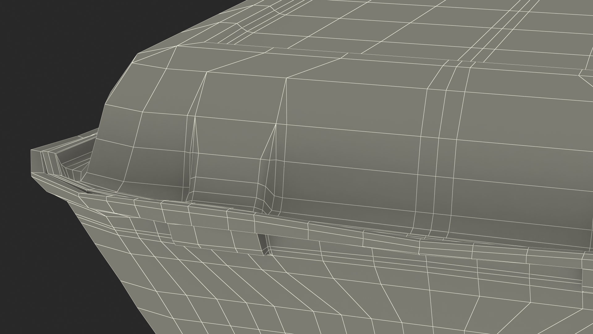 3D Compostable Food Container Closed model