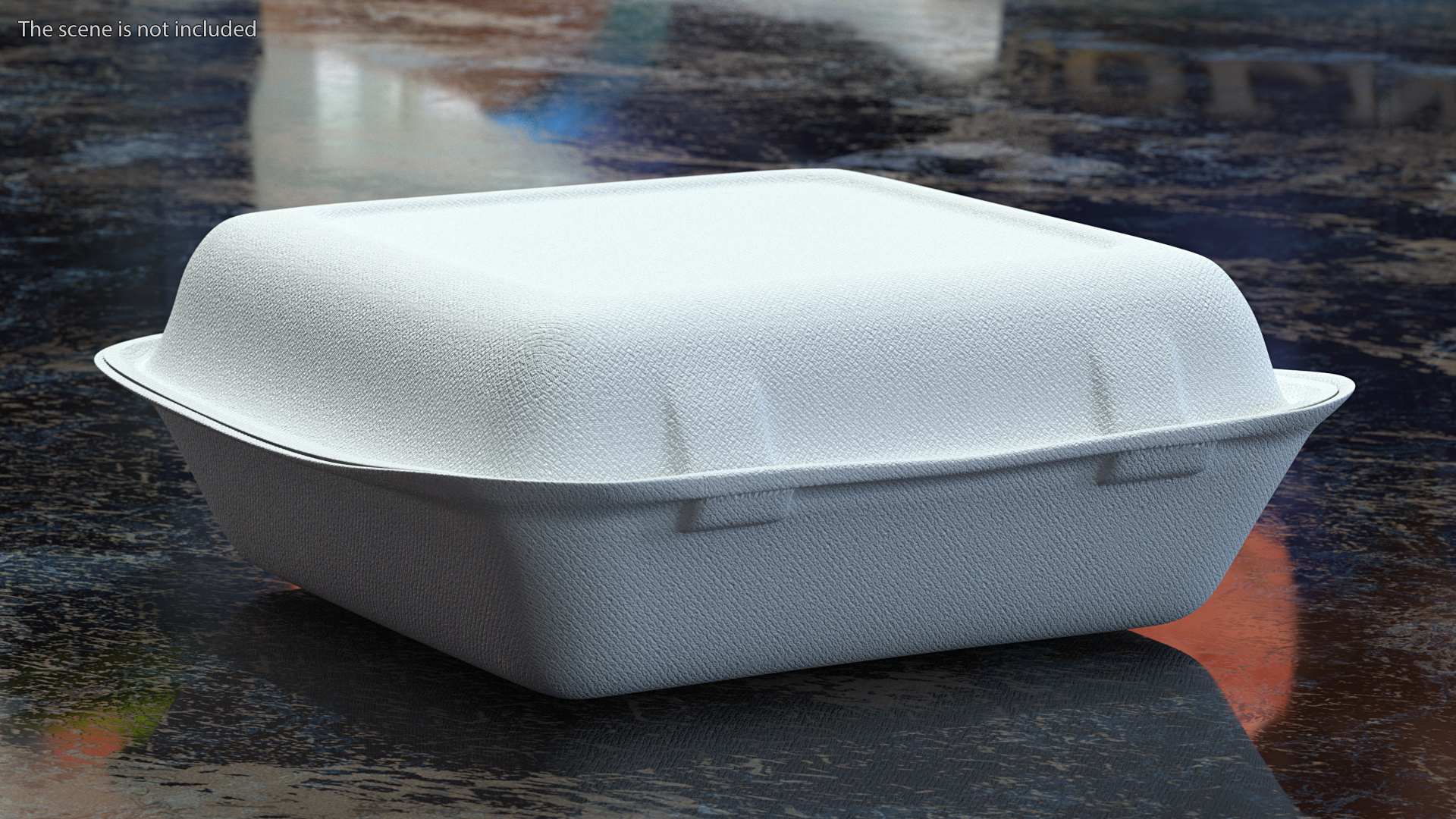 3D Compostable Food Container Closed model