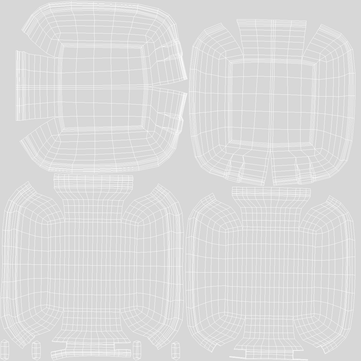 3D Compostable Food Container Closed model