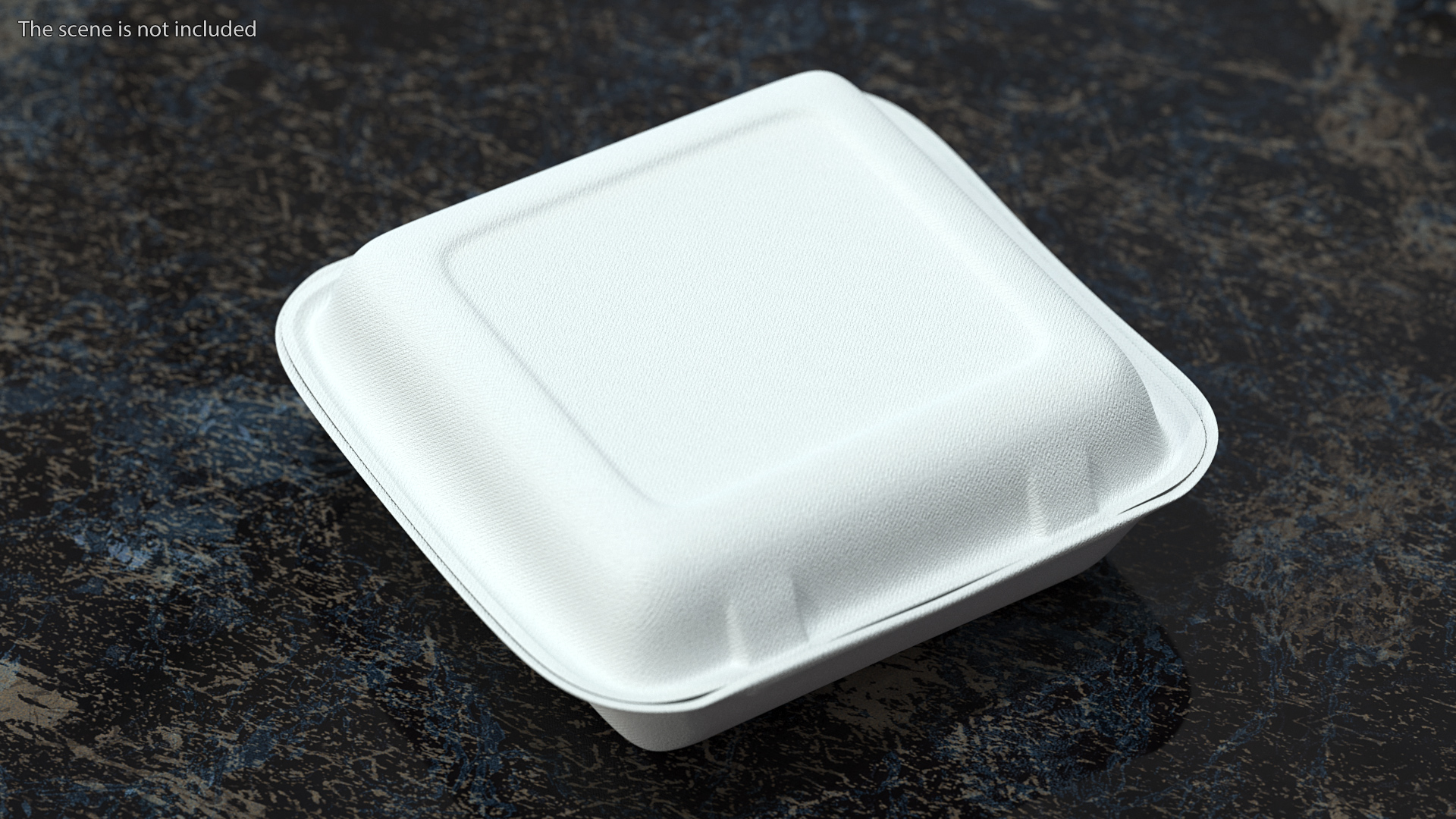 3D Compostable Food Container Closed model