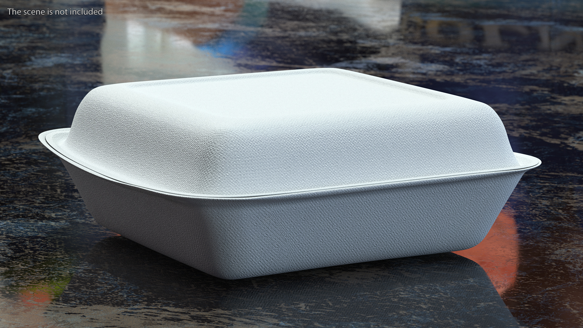 3D Compostable Food Container Closed model