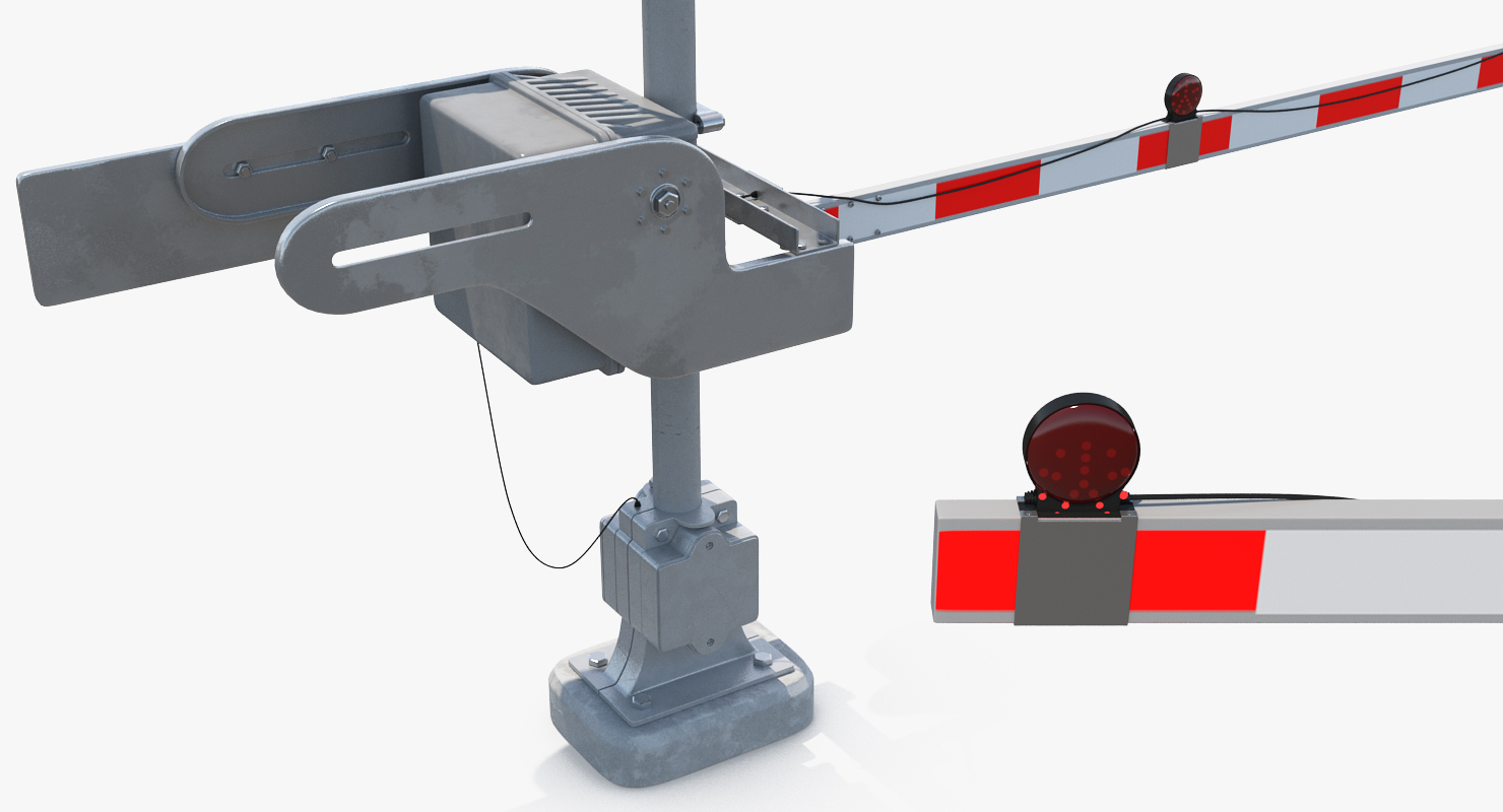 Railroad Crossing Gate 3D