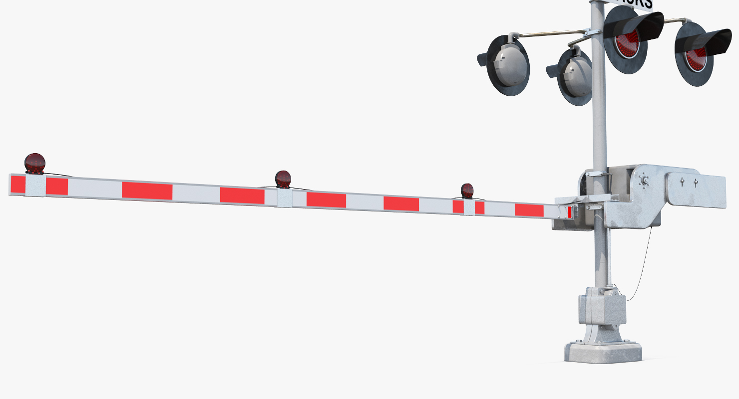 Railroad Crossing Gate 3D