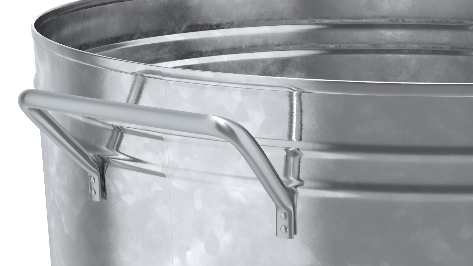 3D model Galvanized Metal Container Set