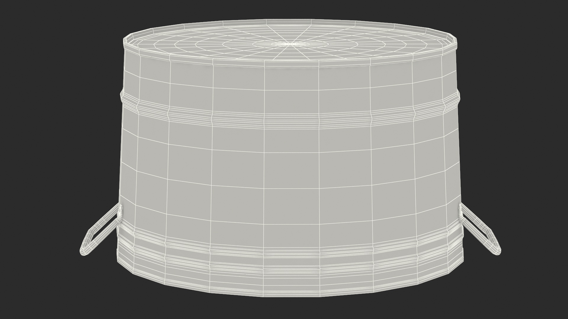 3D model Galvanized Metal Container Set