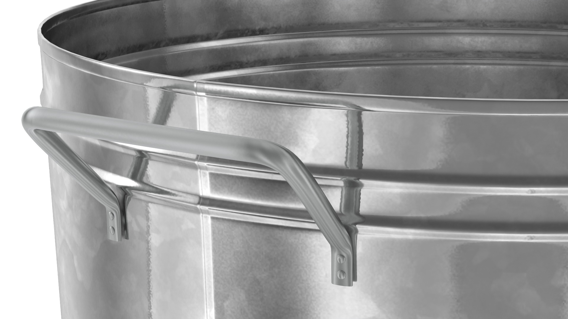 3D model Galvanized Metal Container Set