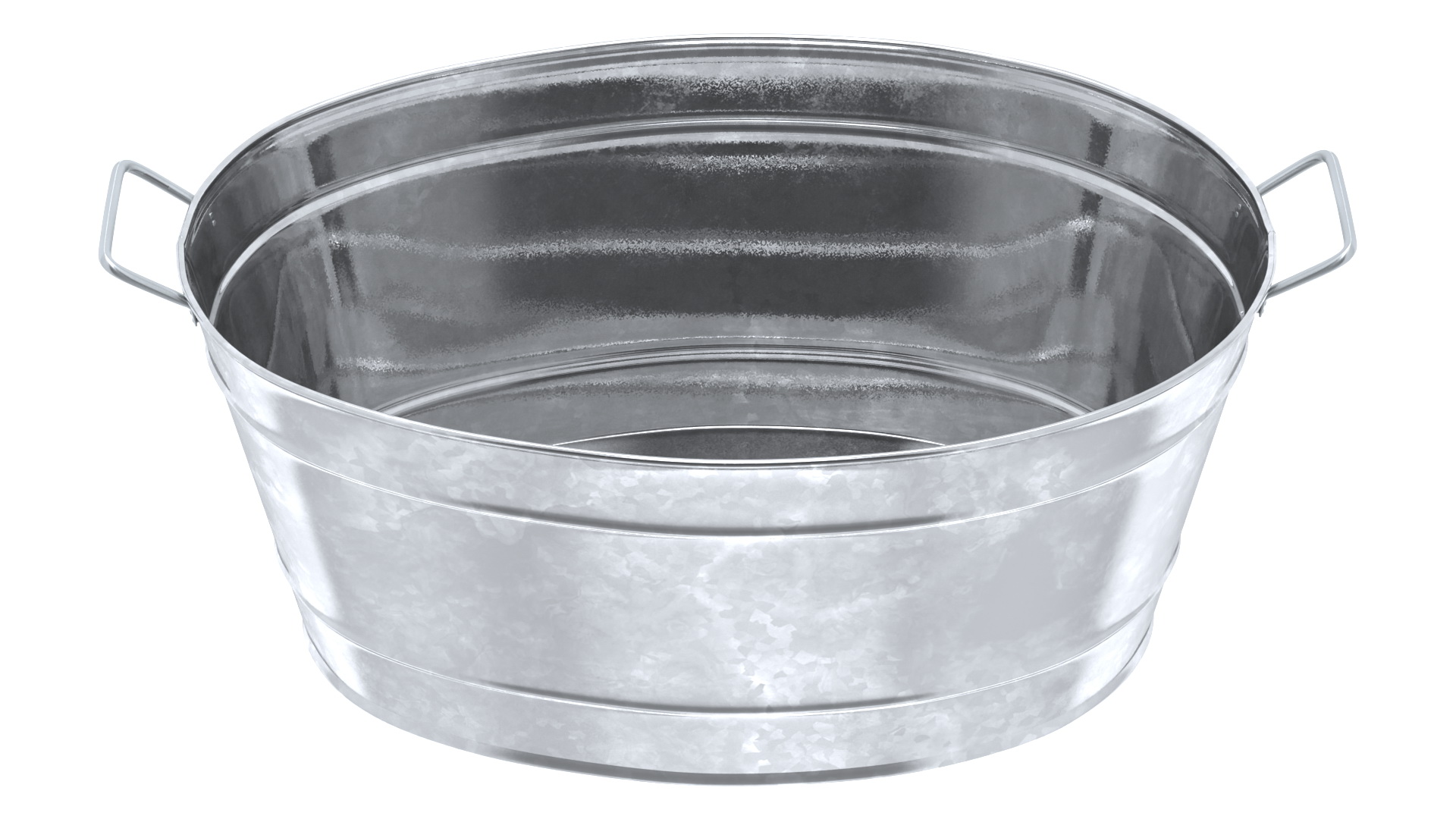 3D model Galvanized Metal Container Set