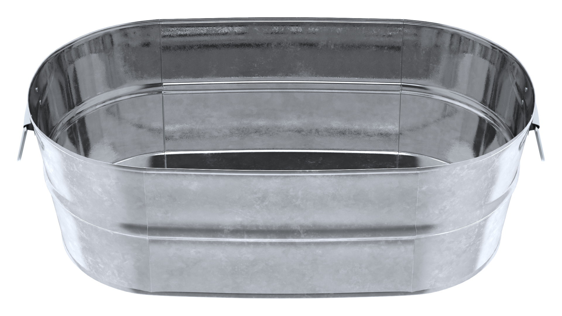 3D model Galvanized Metal Container Set