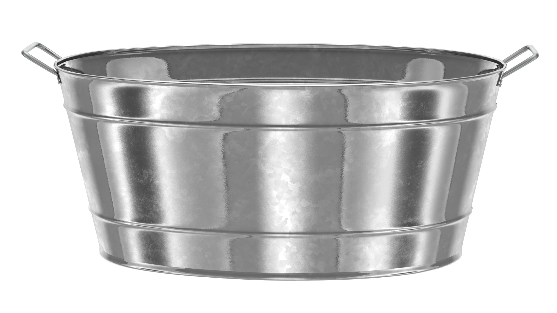 3D model Galvanized Metal Container Set