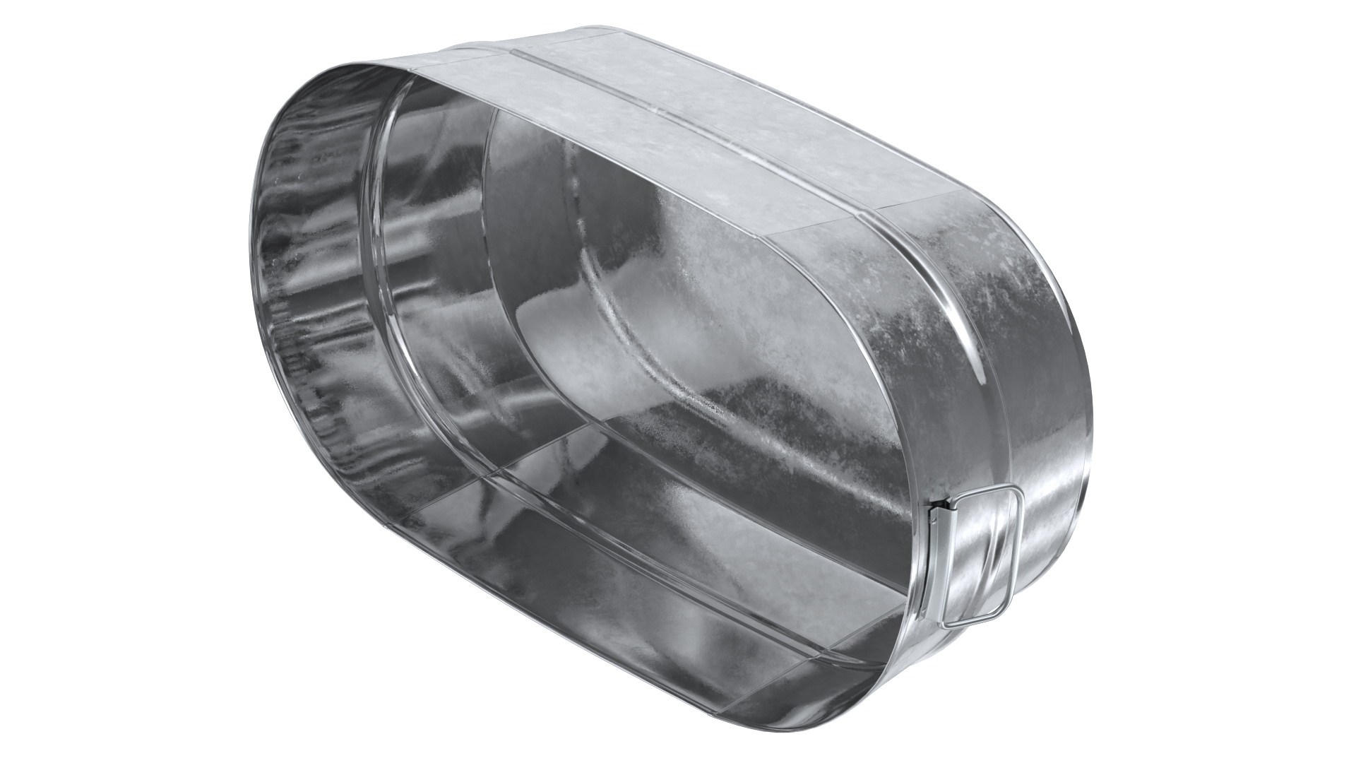 3D model Galvanized Metal Container Set