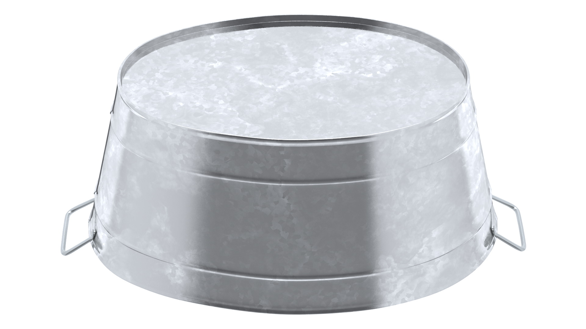 3D model Galvanized Metal Container Set