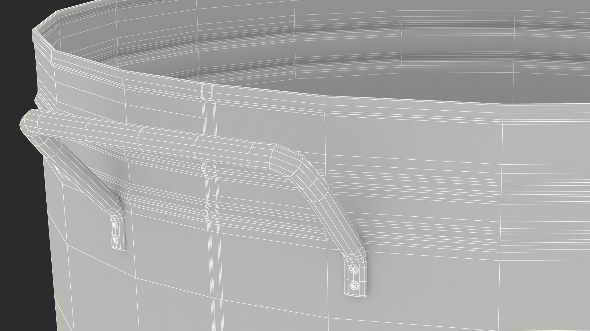 3D model Galvanized Metal Container Set