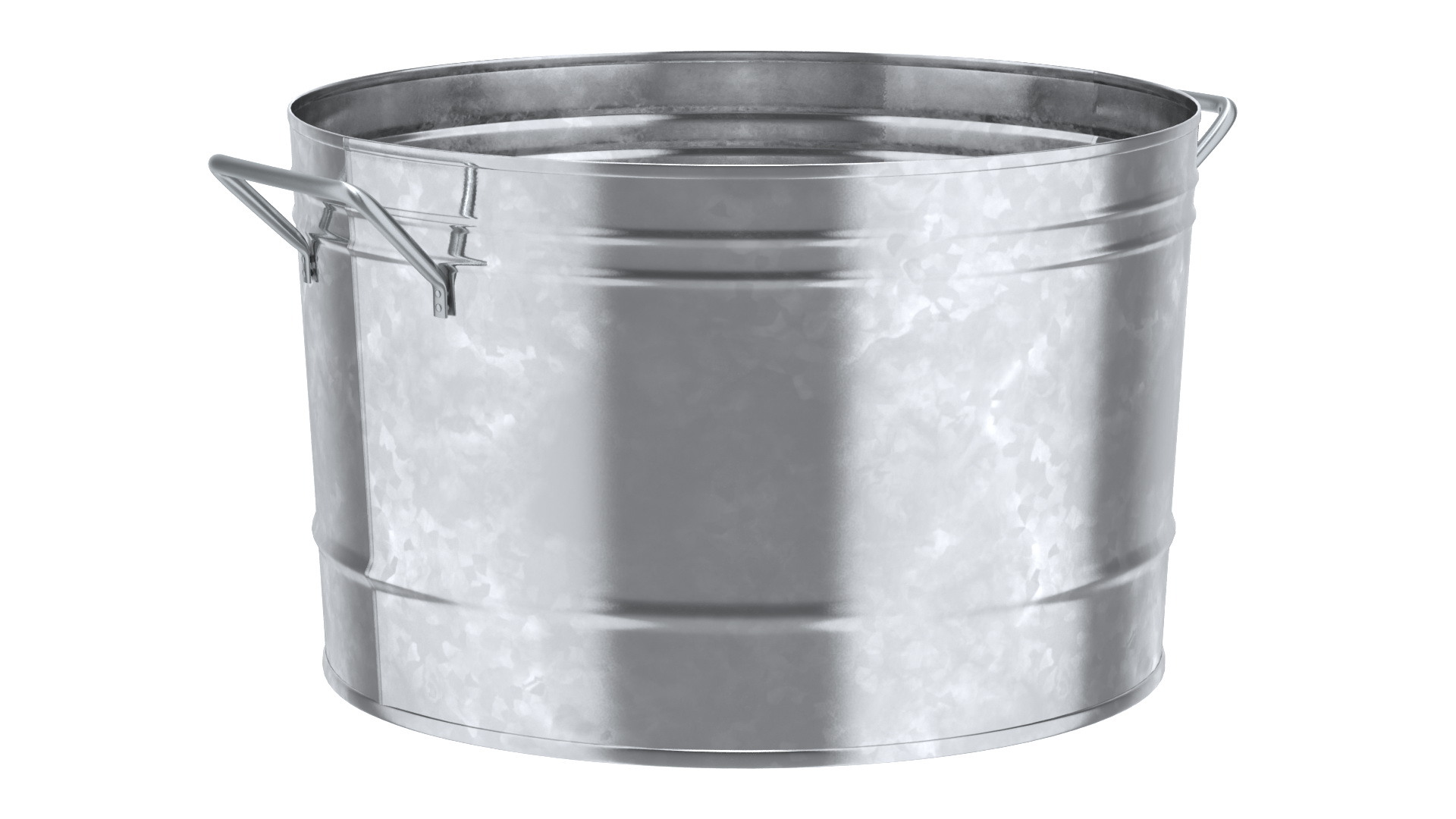 3D model Galvanized Metal Container Set