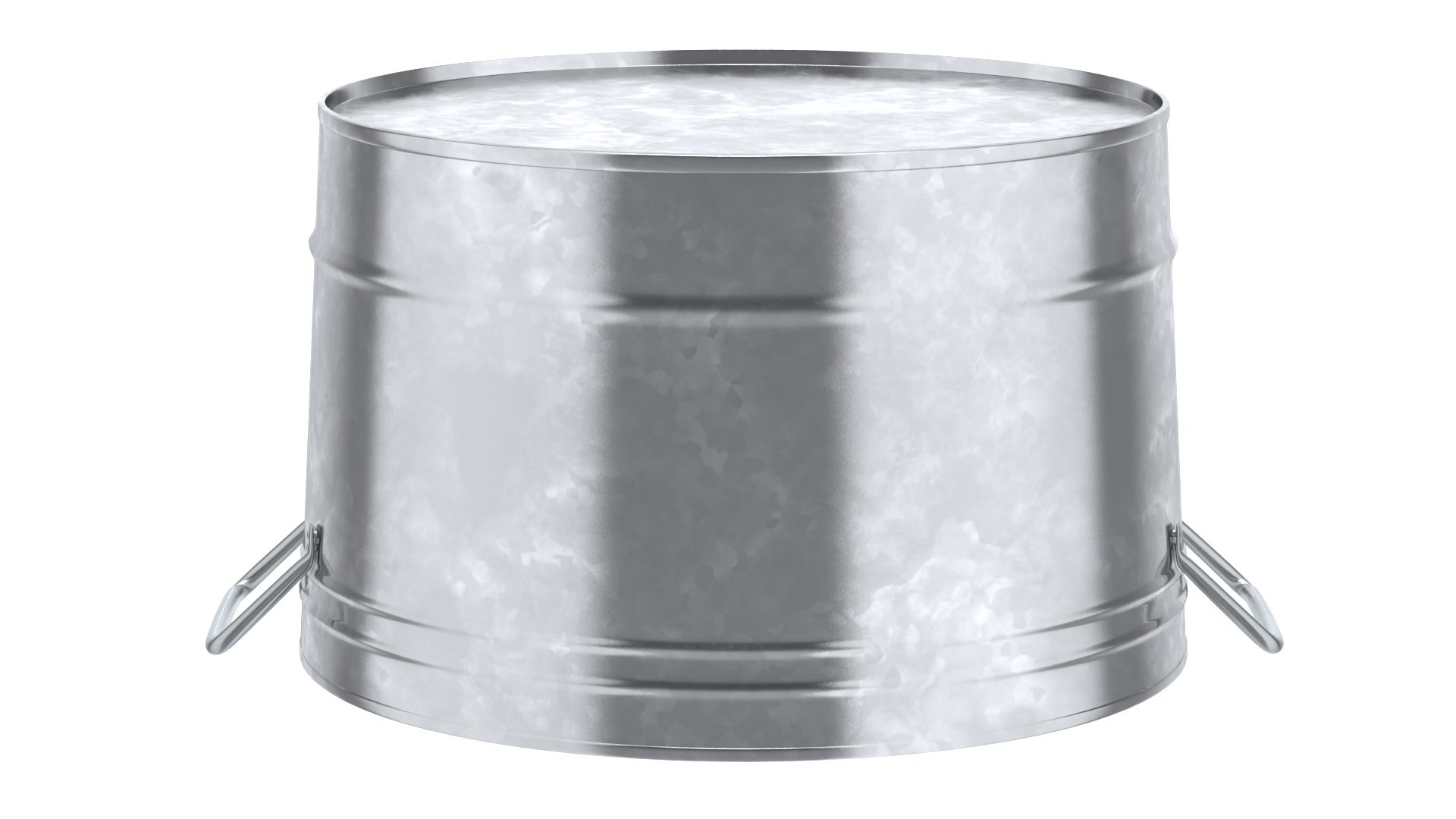 3D model Galvanized Metal Container Set
