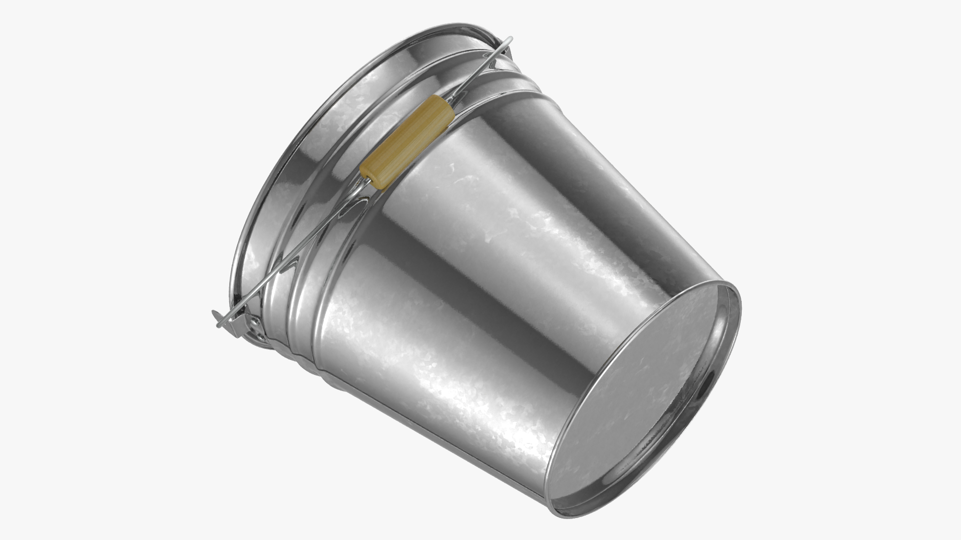 3D model Galvanized Metal Container Set