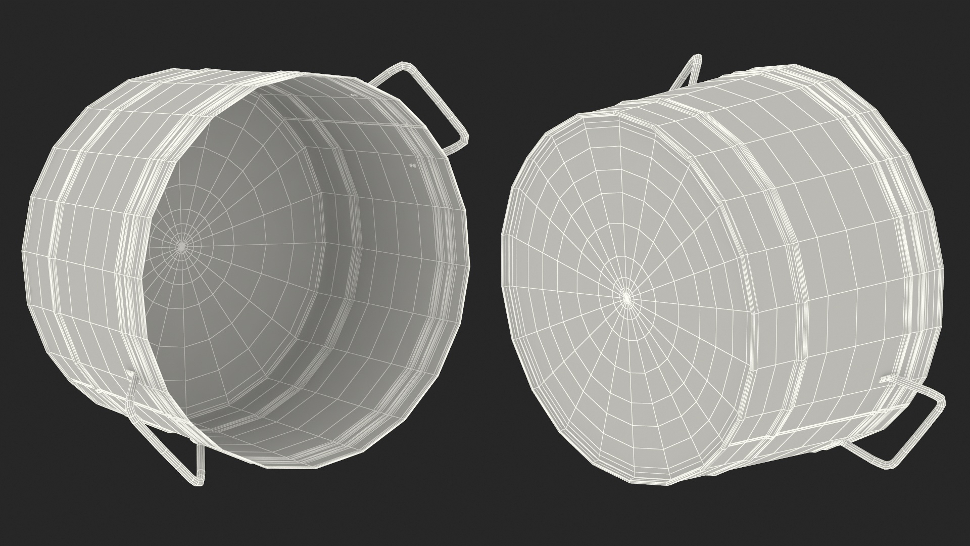 3D model Galvanized Metal Container Set
