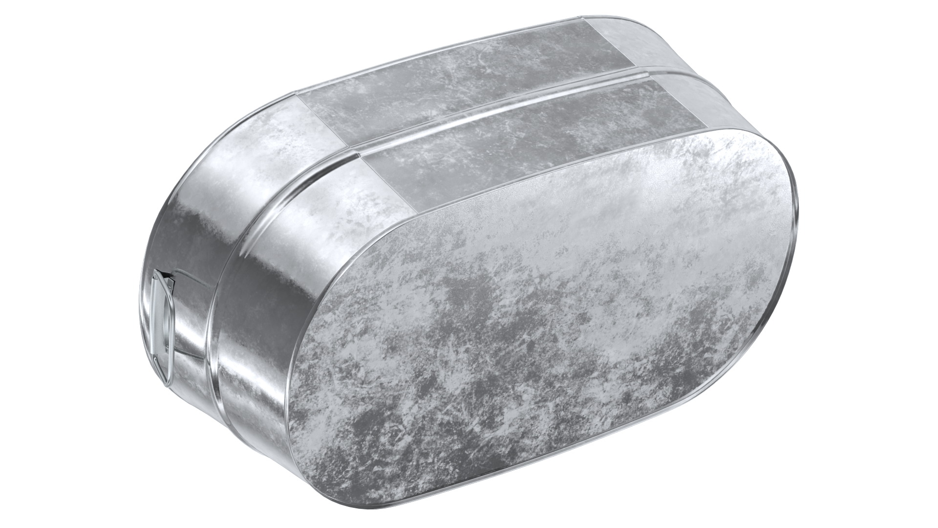 3D model Galvanized Metal Container Set