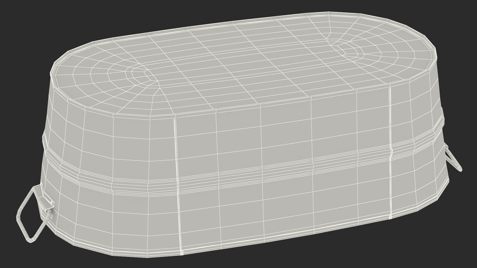 3D model Galvanized Metal Container Set