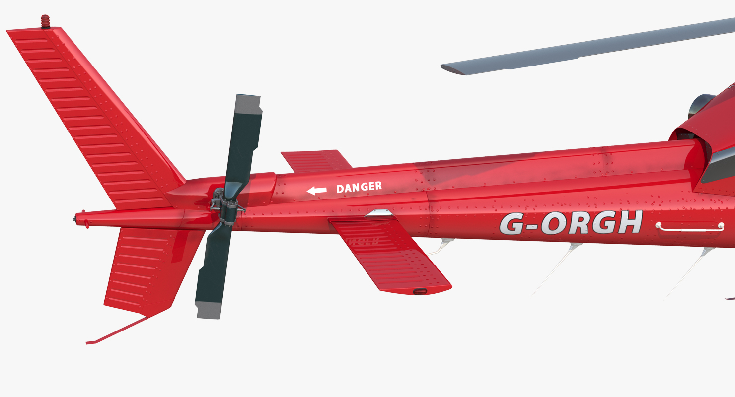 3D Homeserve Helicopter Eurocopter AS 355N Rigged