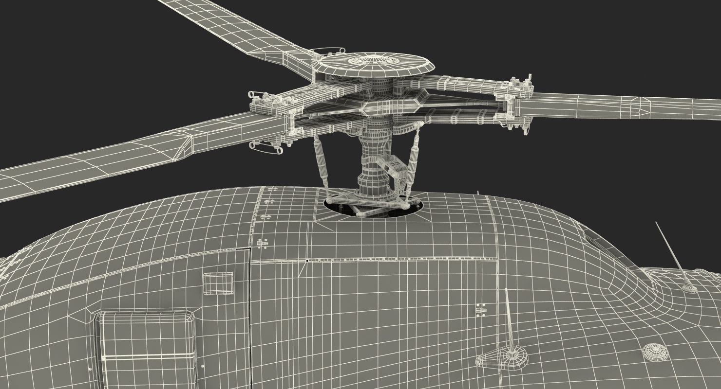 3D Homeserve Helicopter Eurocopter AS 355N Rigged