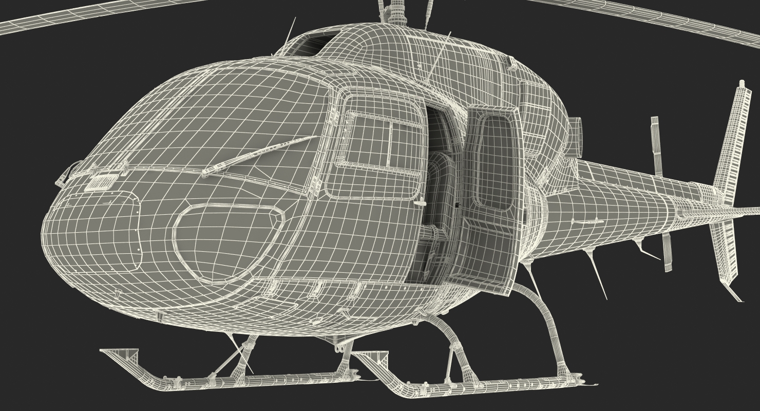 3D Homeserve Helicopter Eurocopter AS 355N Rigged