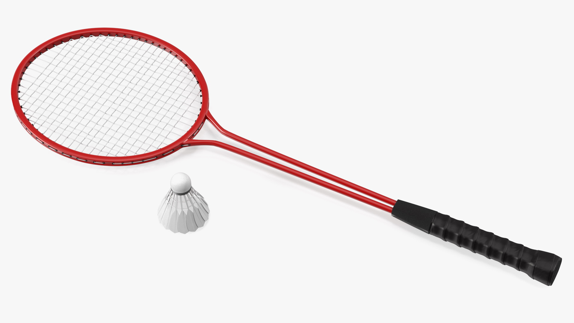 3D model Badminton Racquet Set With Nylon Shuttle